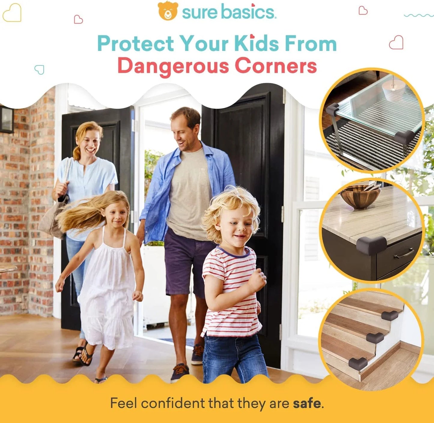 12-Pack Baby Corner Guards – Cushioned Table & Furniture Edge Protectors