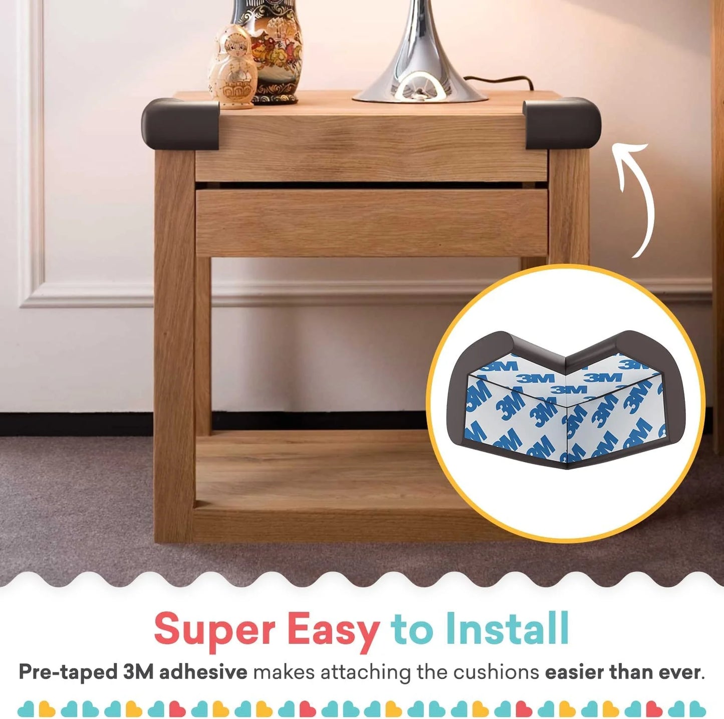 12-Pack Baby Corner Guards – Cushioned Table & Furniture Edge Protectors