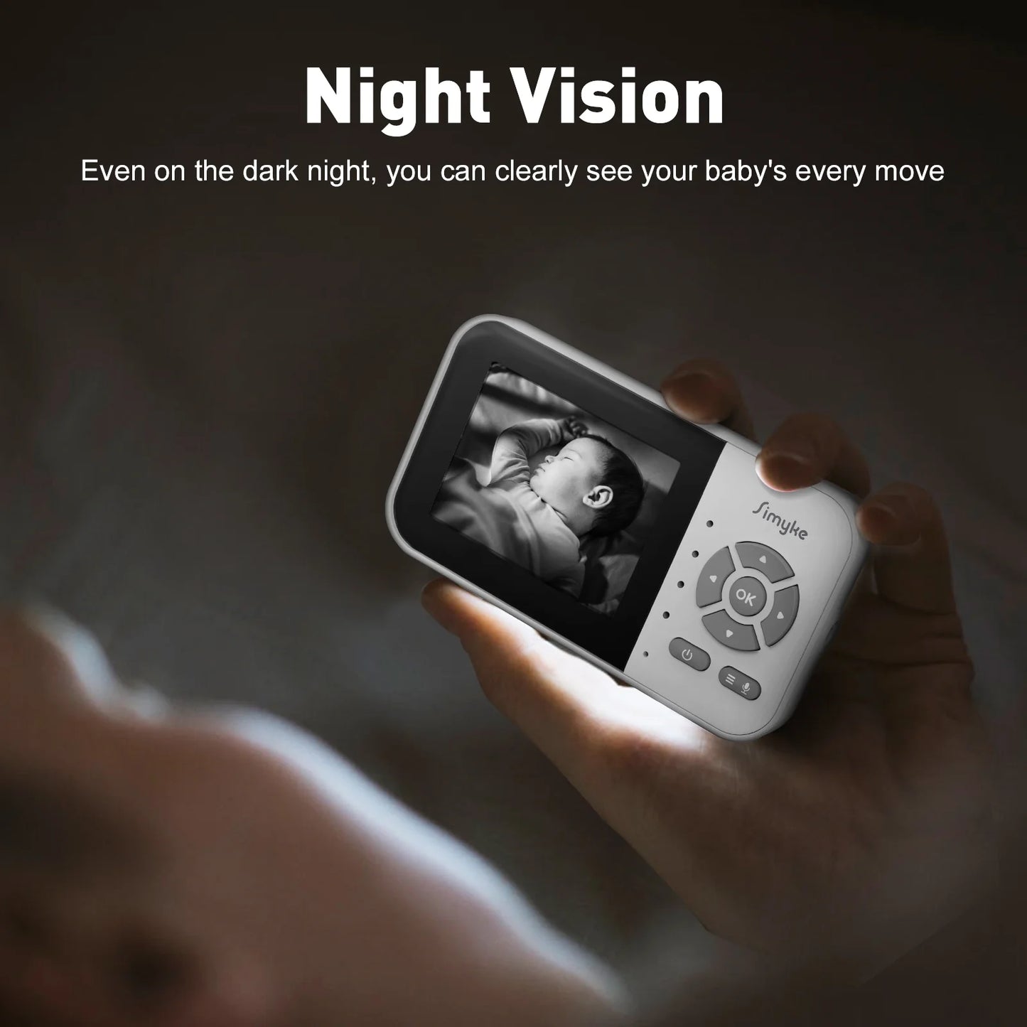 Smart Video Baby Monitor with App Control & Soothing Features