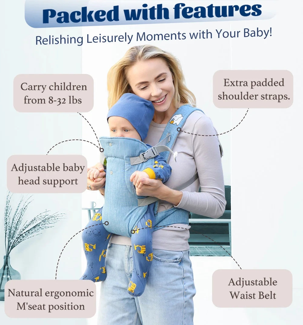 4-in-1 Ergonomic Baby Carrier (Newborn to Toddler)