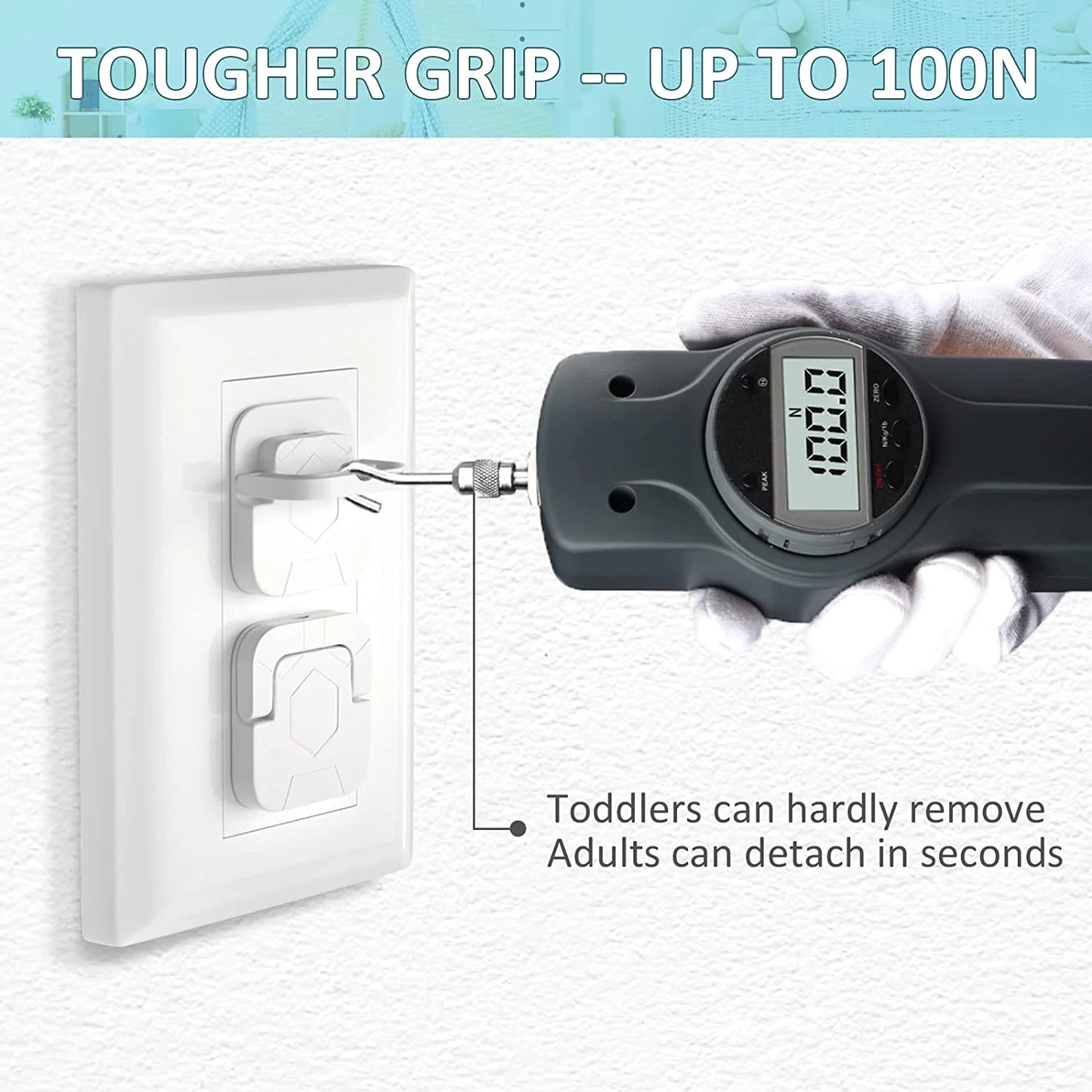 Baby Outlet Covers (50 Pack) – Childproof Electrical Socket Protectors
