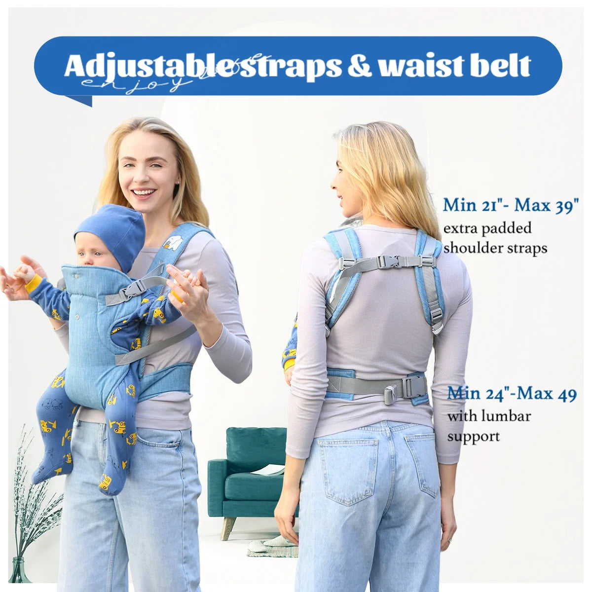 4-in-1 Ergonomic Baby Carrier (Newborn to Toddler)