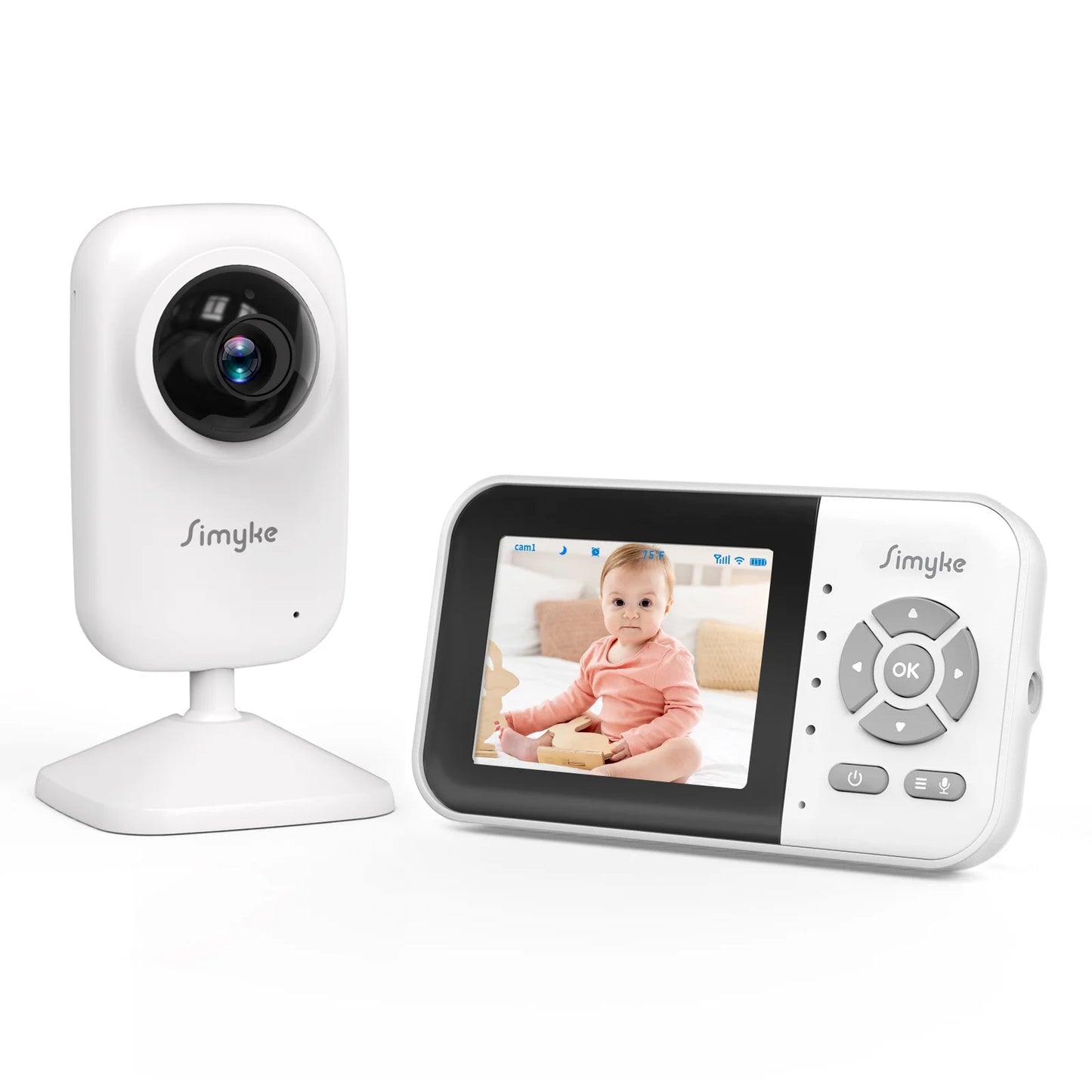 Smart Video Baby Monitor with App Control & Soothing Features