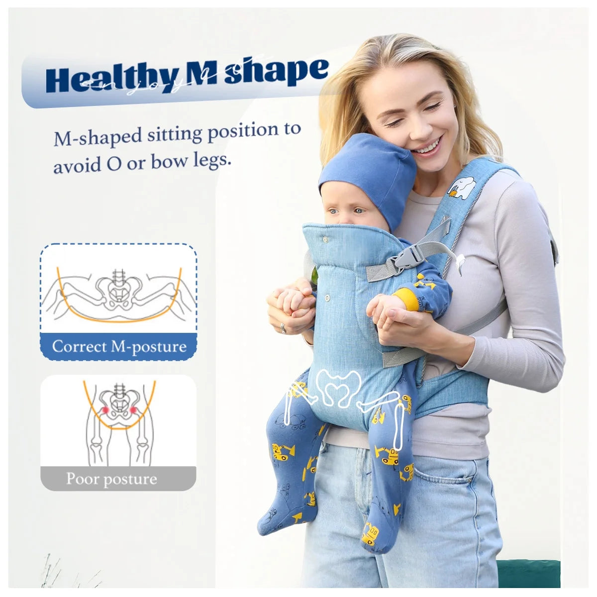 4-in-1 Ergonomic Baby Carrier (Newborn to Toddler)