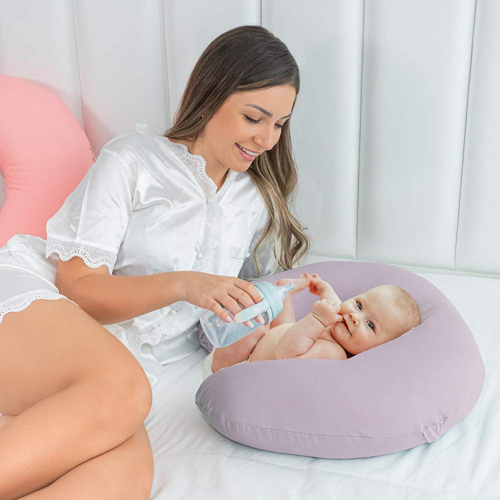 Momsentials Baby Nursing Pillow – Machine Washable with Two Extra Covers