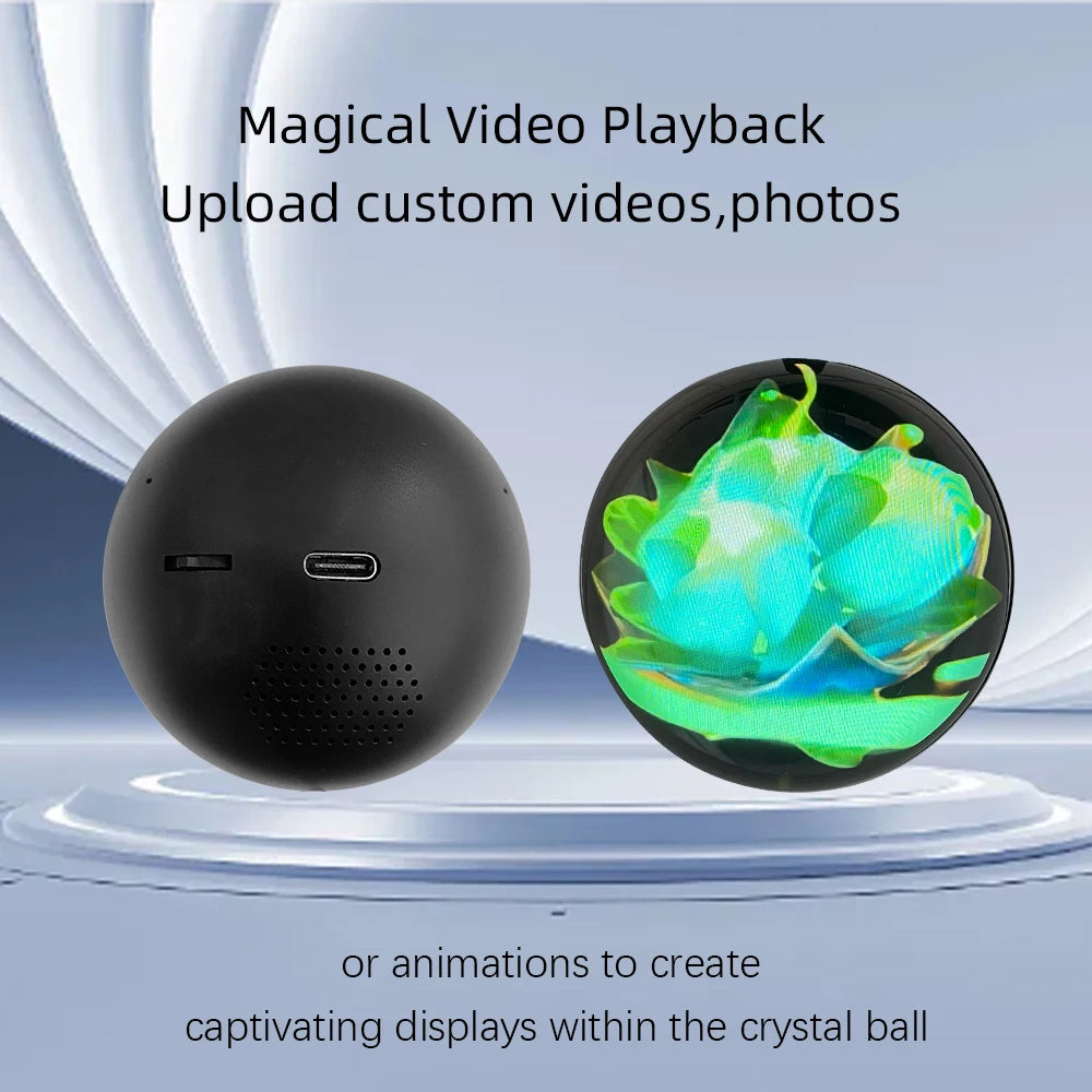 3D Crystal Ball Video Ornament