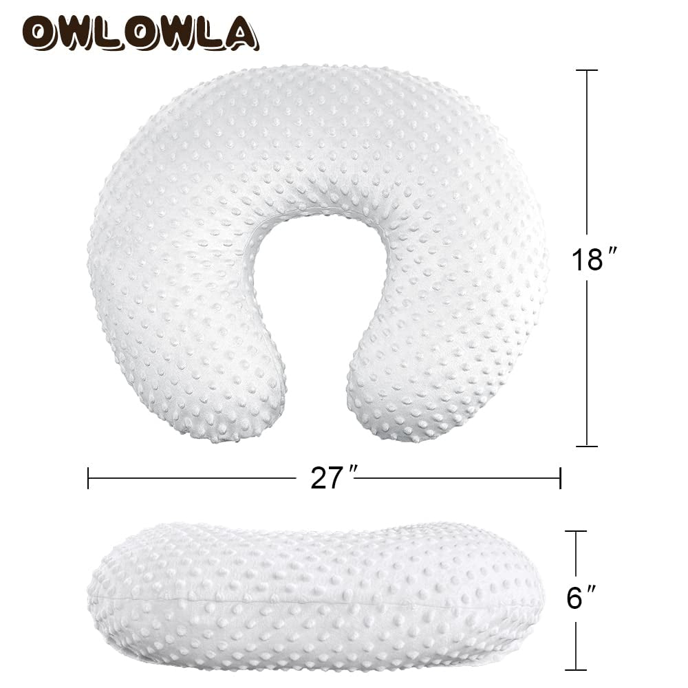 2-Pack Nursing Pillow Covers – Ultra-Soft Minky Slipcovers for Breastfeeding Pillows