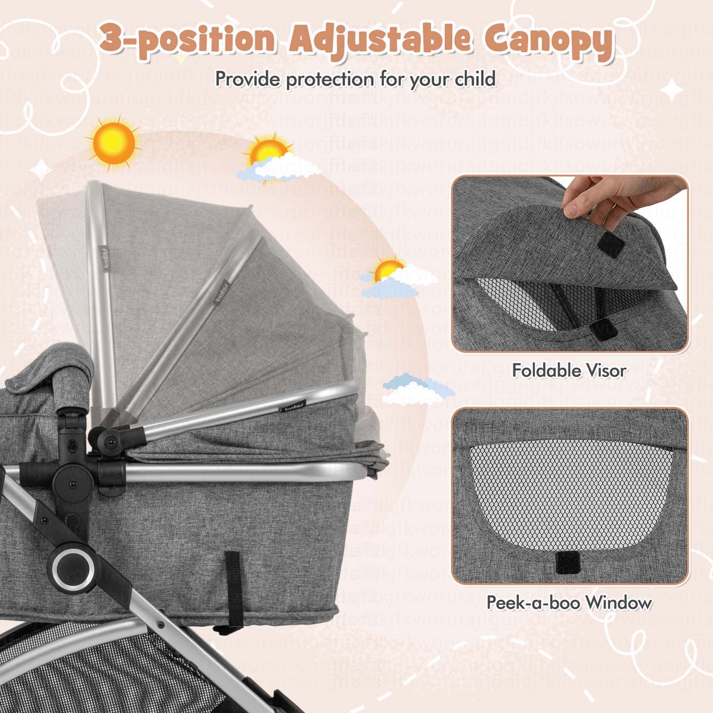 The "Baby Uber: High-Rise Stroller for Tiny VIPs in Stylish Grey!"