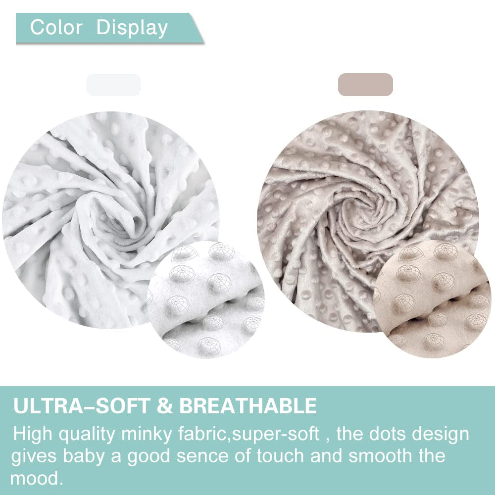 2-Pack Nursing Pillow Covers – Ultra-Soft Minky Slipcovers for Breastfeeding Pillows