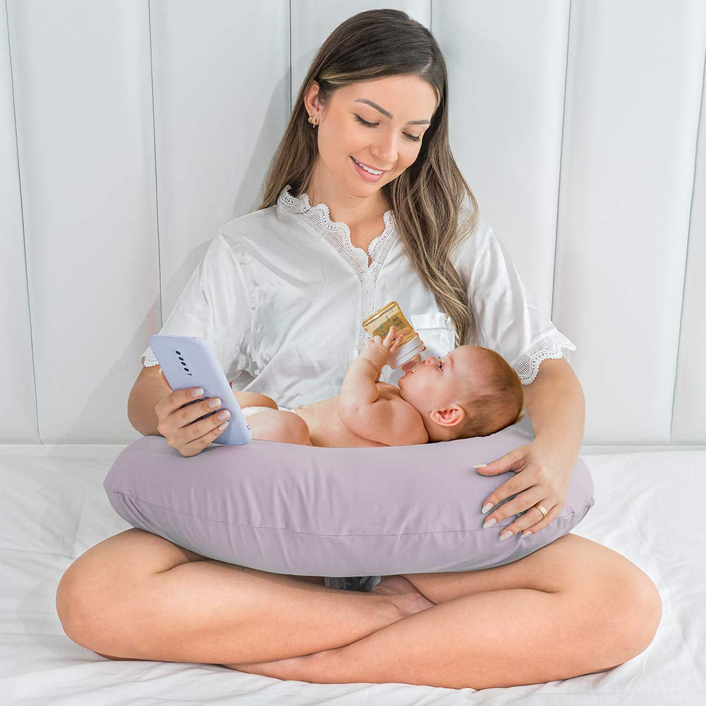 Momsentials Baby Nursing Pillow – Machine Washable with Two Extra Covers