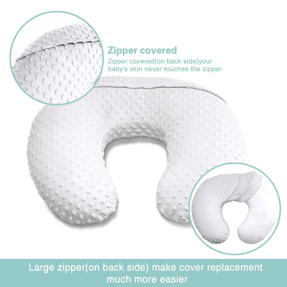 2-Pack Nursing Pillow Covers – Ultra-Soft Minky Slipcovers for Breastfeeding Pillows