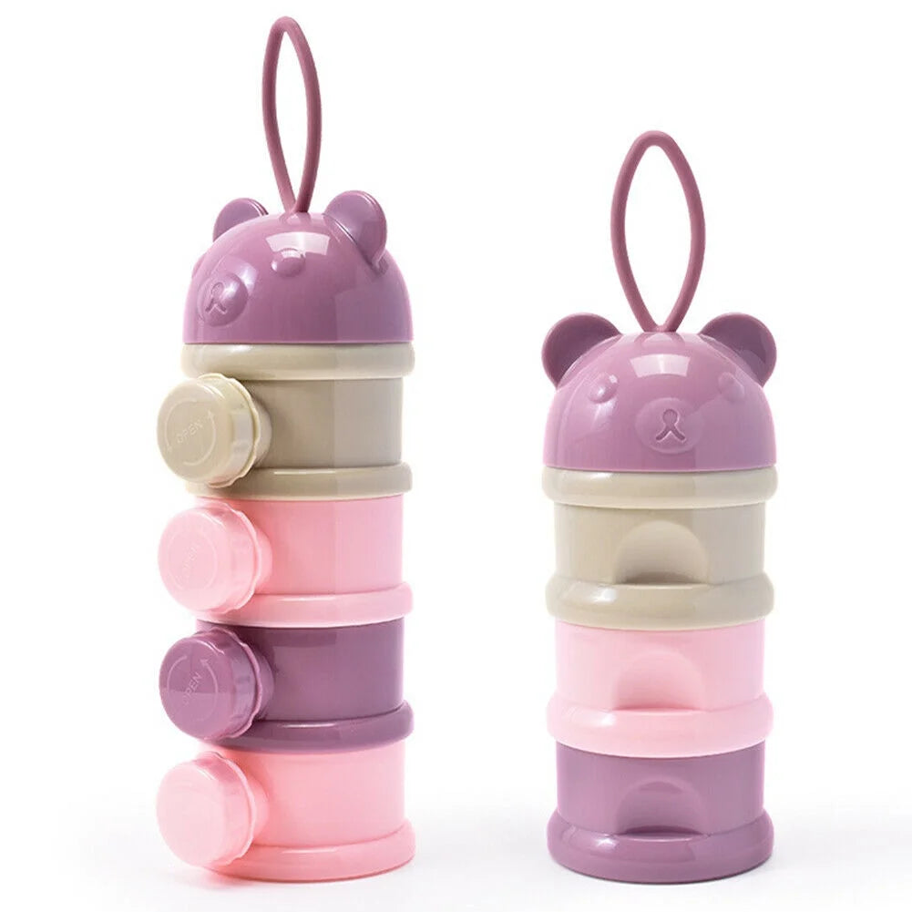 Baby Formula & Snack Dispenser – 4 Layer Travel Container