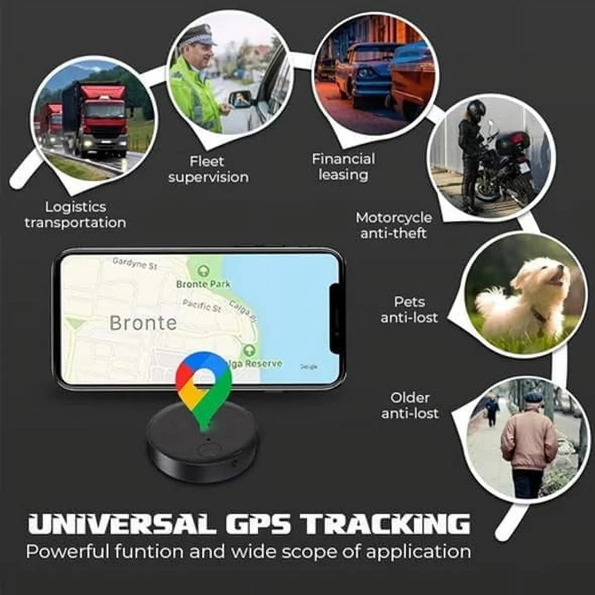 Mini GPS Tracker for Vehicles, Mini Worldwide GPS Tracker, Car Locator Tracker, Car Vehicle Tracking Anti-Lost Locator for Tracking System