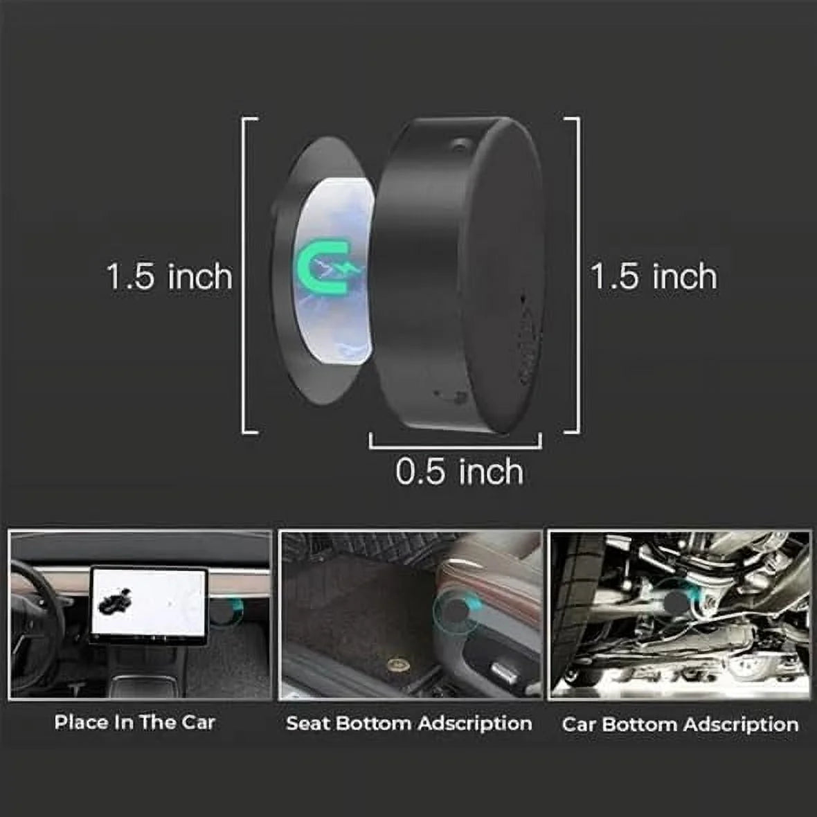 Mini GPS Tracker for Vehicles, Mini Worldwide GPS Tracker, Car Locator Tracker, Car Vehicle Tracking Anti-Lost Locator for Tracking System