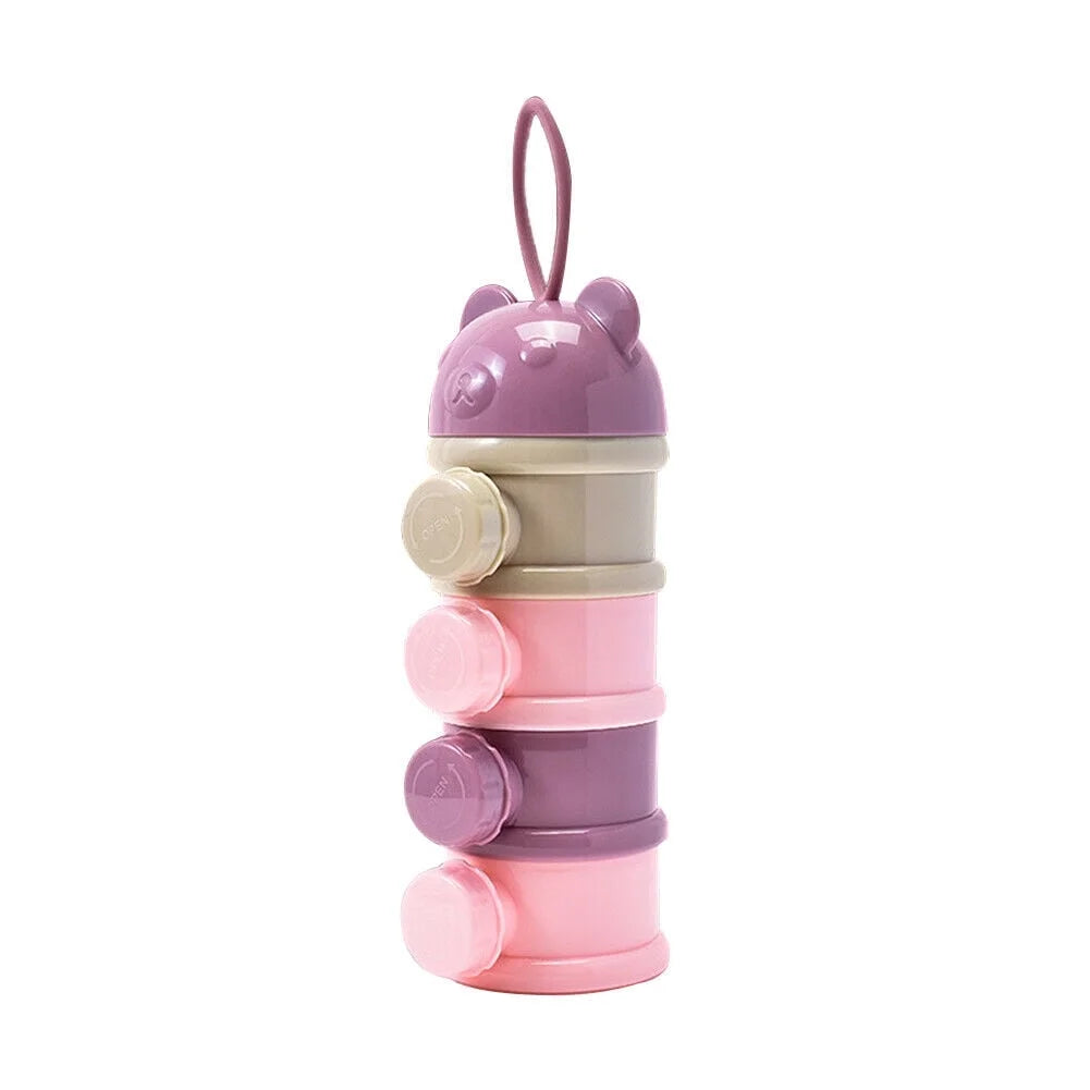 Baby Formula & Snack Dispenser – 4 Layer Travel Container