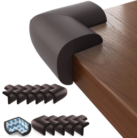 12-Pack Baby Corner Guards – Cushioned Table & Furniture Edge Protectors